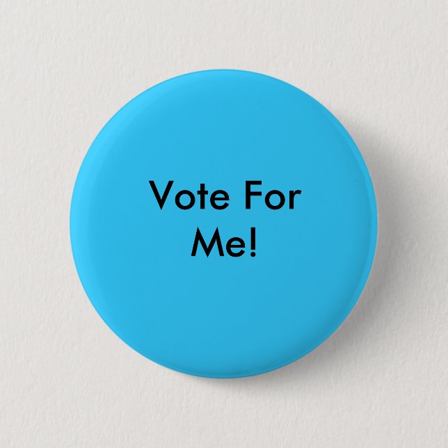 Macaron Rond 5 Cm Vote pour moi ! Pin (Devant)