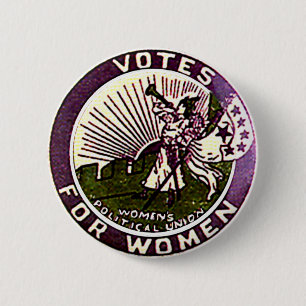 Macaron Rond 5 Cm Votes pour des femmes - bouton