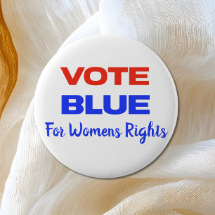 Macaron Rond 5 Cm Votez Bleu Vote USA Démocratique Politique Rouge B