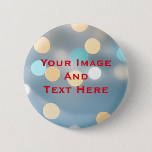 Macaron Rond 5 Cm Votre bouton personnalisé avec image et texte