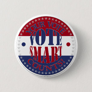 Macaron Rond 5 Cm Votre compte de vote Vote Smart
