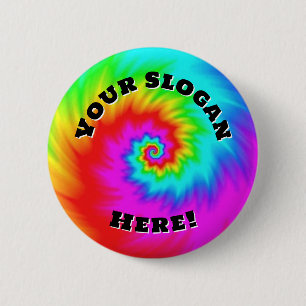 Macaron Rond 5 Cm Votre Slogan Ici (changer les mots)