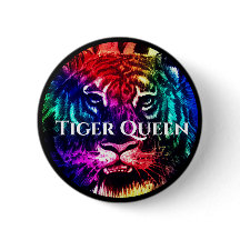 Votre texte personnalisé Rainbow Exotic Tiger Quee