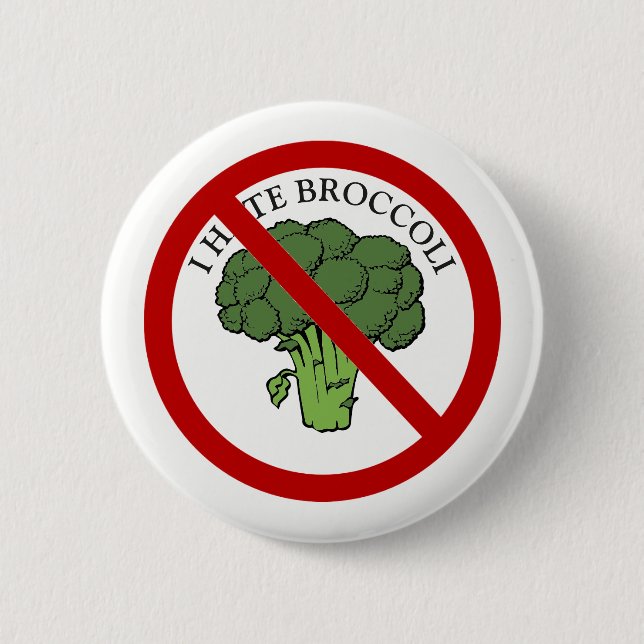 Macaron Rond 5 Cm Vous aimez le brocoli ? (Devant)