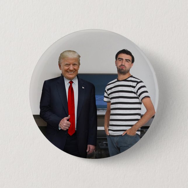 Macaron Rond 5 Cm Vous avez rencontré le président Donald Trump | Aj (Devant)