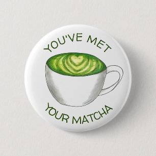 Macaron Rond 5 Cm Vous avez rencontré votre Match Matcha Green Tea L