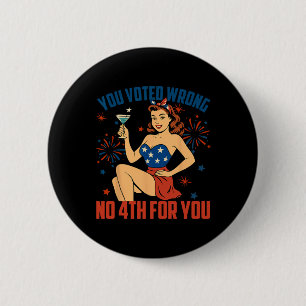 Macaron Rond 5 Cm Vous Avez Voté Mal N° 4 Pour Vous Anti Trump 4ème 