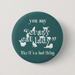 Macaron Rond 5 Cm Vous dites que Madame folle Like It de chat est