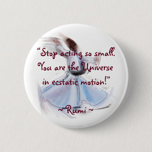 Macaron Rond 5 Cm Vous Êtes L'Univers ! La sagesse poétique de RUMI