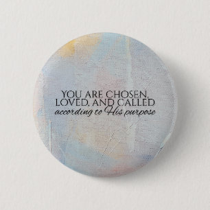 Macaron Rond 5 Cm Vous êtes un verset biblique de typographie chréti