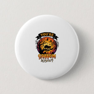 Macaron Rond 5 Cm Vous Me Faites Craindre Halloween Chat Noir Pleine