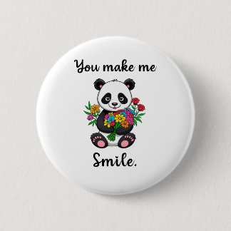 Macaron Rond 5 Cm Vous Me Faites Sourire Panda Mignon