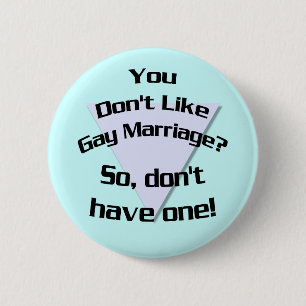Macaron Rond 5 Cm Vous n'aimez pas le mariage homosexuel ? Bouton