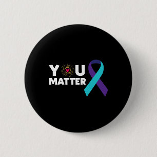 Macaron Rond 5 Cm Vous Problème Prévention Suicide Sensibilisation T