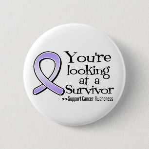 Macaron Rond 5 Cm Vous regardez un survivant de Cancer