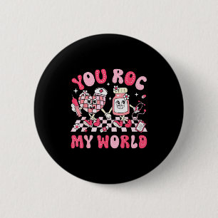 Macaron Rond 5 Cm Vous Rocs Mon Monde Infirmière Saint-Valentin Er I
