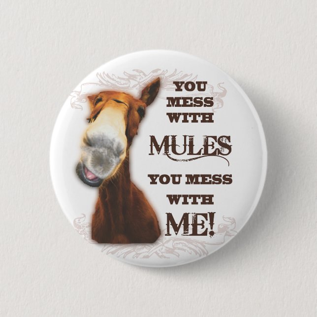 MACARON ROND 5 CM VOUS SALISSEZ AVEC DES MULES QUE VOUS SALISSEZ (Devant)