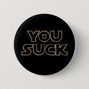 Macaron Rond 5 Cm "Vous sucez" le bouton