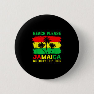 Macaron Rond 5 Cm Voyage à la plage Jamaïque anniversaire 2026 vacay