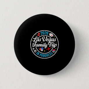 Macaron Rond 5 Cm Voyage de famille à Las Vegas en cours 2026 Las Ve