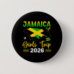Macaron Rond 5 Cm Voyage de filles en Jamaïque 2026 Vacances d'été F