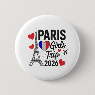 Macaron Rond 5 Cm Voyage de filles sassy à Paris 2026 Vacances Réuni