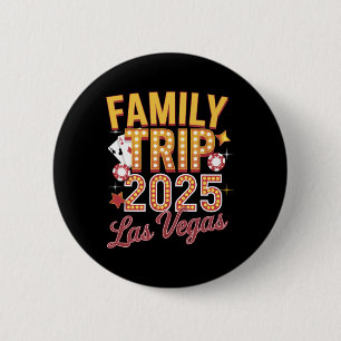 Macaron Rond 5 Cm Voyage en famille 2025 Las Vegas - Voyage en famil
