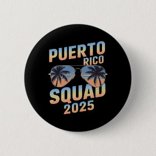 Macaron Rond 5 Cm Voyage familial à Porto Rico en 2025