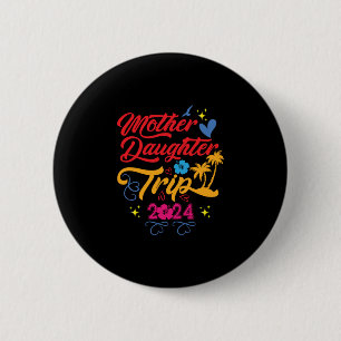 Macaron Rond 5 Cm Voyage Fille Mère 2024 Correspondance de famille d