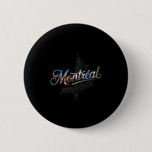 Macaron Rond 5 Cm Voyage Vacances Montréal Québec Canada