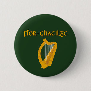 Macaron Rond 5 Cm VRAI IRLANDE Gaelic Celtic Culture 2.25 in.