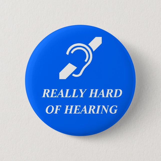 Macaron Rond 5 Cm Vraiment dur de l'audition (Devant)