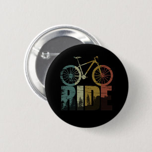 Macaron Rond 5 Cm VTT cycliste