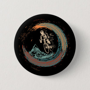 Macaron Rond 5 Cm VTT Downhill VTT Vintage VTT Mountain