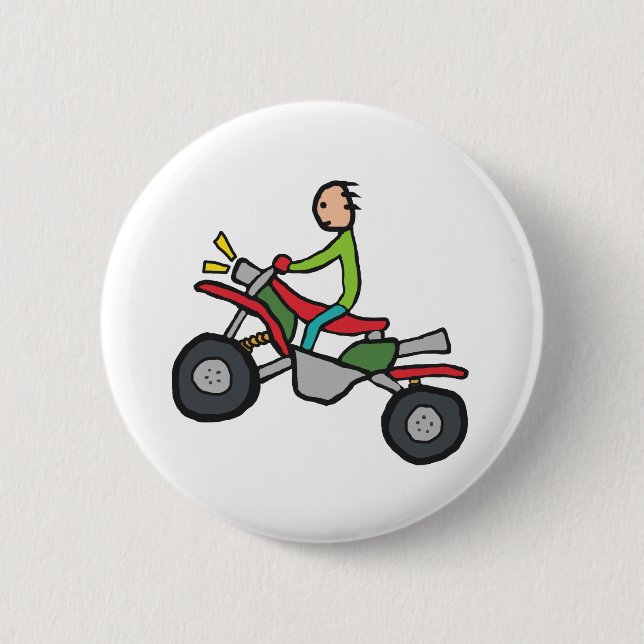 Macaron Rond 5 Cm VTT quad (Devant)