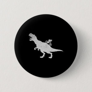 Macaron Rond 5 Cm VTT vélo de descente cycliste T-rex cyclisme