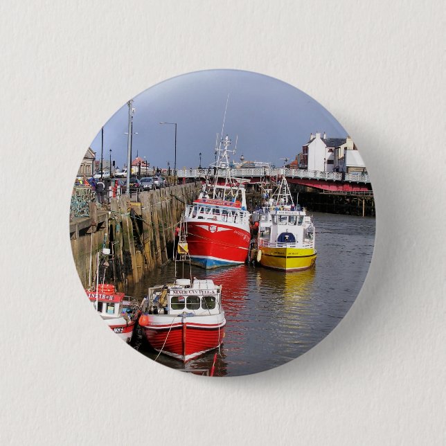 MACARON ROND 5 CM VUES SUR L'ANGLETERRE (Devant)