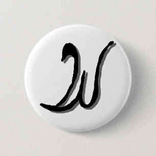 Macaron Rond 5 Cm W (black) Button