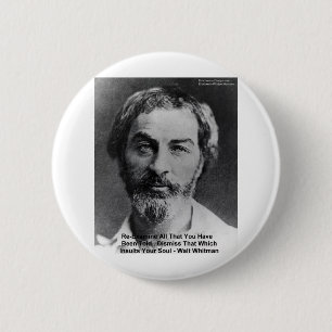 Macaron Rond 5 Cm Walt Whitman "Insult The Soul" Quota Venin & Cards