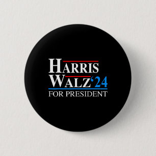 Macaron Rond 5 Cm Waltz 2024 Vice-Président Vp Kamala Harris Tim Wal