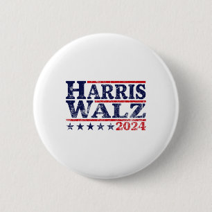 Macaron Rond 5 Cm Walz 24 Élection Kamala Harris Tim Waltz 24