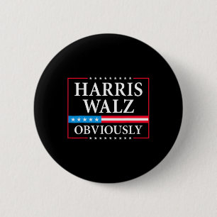 Macaron Rond 5 Cm Walz Président Kamala Harris Waltz Elect