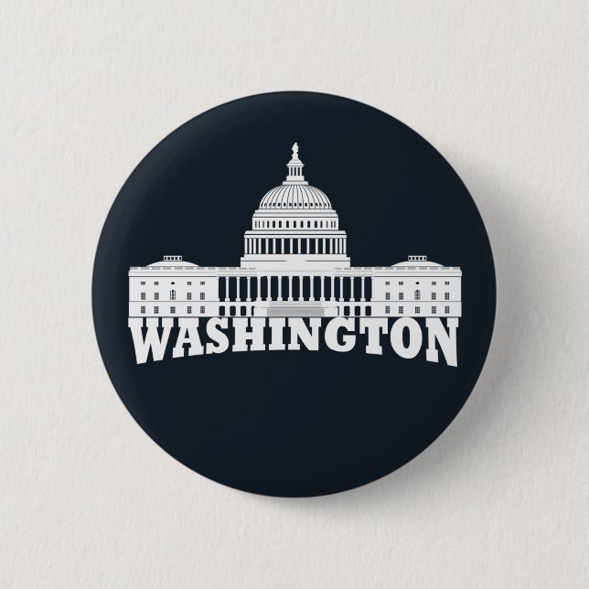 Macaron Rond 5 Cm Washington DC (Devant)