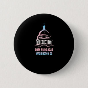 Macaron Rond 5 Cm Washington Dc Pride 2025