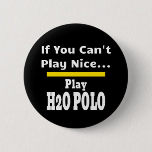 Macaron Rond 5 Cm Water Polo Funny Sarcastic