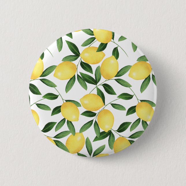 MACARON ROND 5 CM WATERCOLOR LEMONS (Devant)