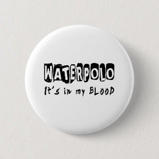 Macaron Rond 5 Cm Waterpolo il est dans mon sang