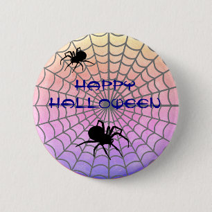 Macaron Rond 5 Cm Web de l'araignée de bogues
