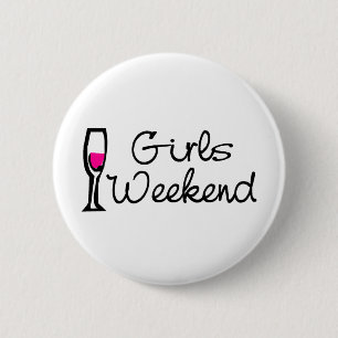 Macaron Rond 5 Cm Week-end de filles
