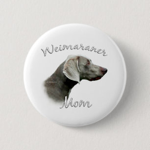 Macaron Rond 5 Cm Weimaraner Maman 2